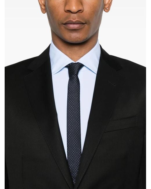 Zegna Black Single-Breasted Suit for men