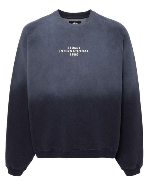 ★24SS 大人気★STUSSY RAGLAN SLEEVE CREW Stussy Raglan Sleeve Crew Sweatshirt in Blue for Men | Lyst