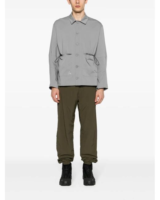 Roa Gray Chore Button-Up Shirt for men