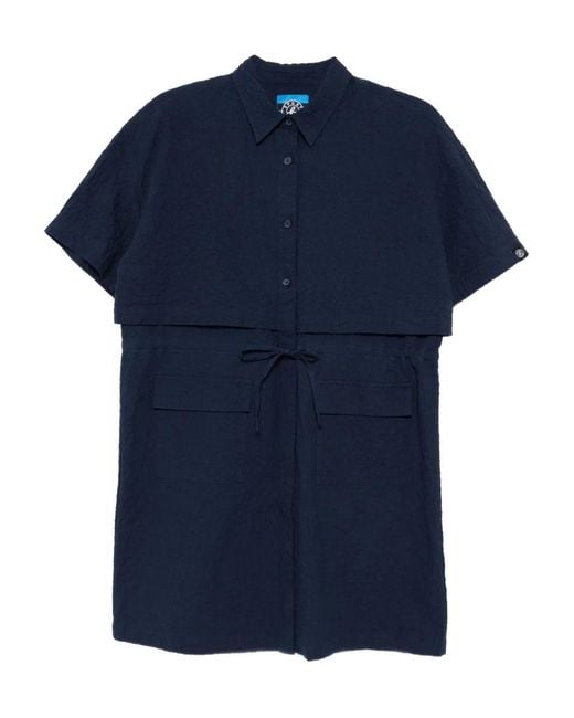 SPORT b. by agnès b. Blue Short-Sleeved Dress