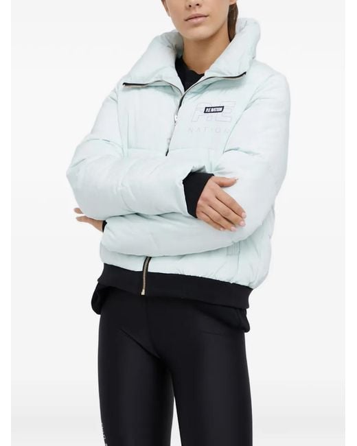 P.E Nation White Ramp Run Puffer Jacket