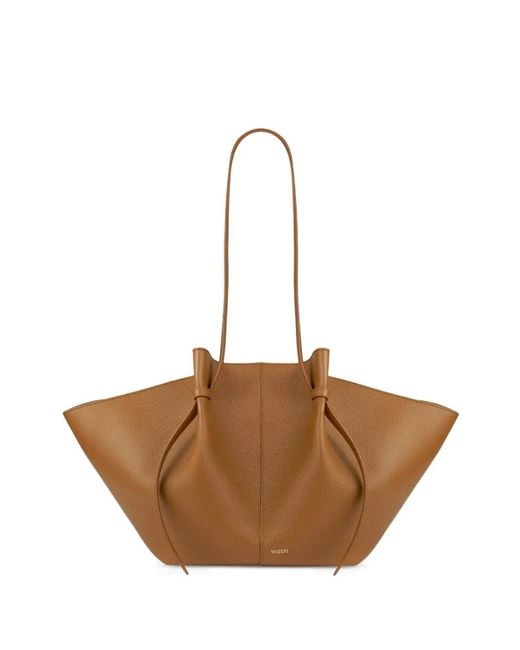 Yuzefi Natural Large Mochi Leather Shoulder Bag