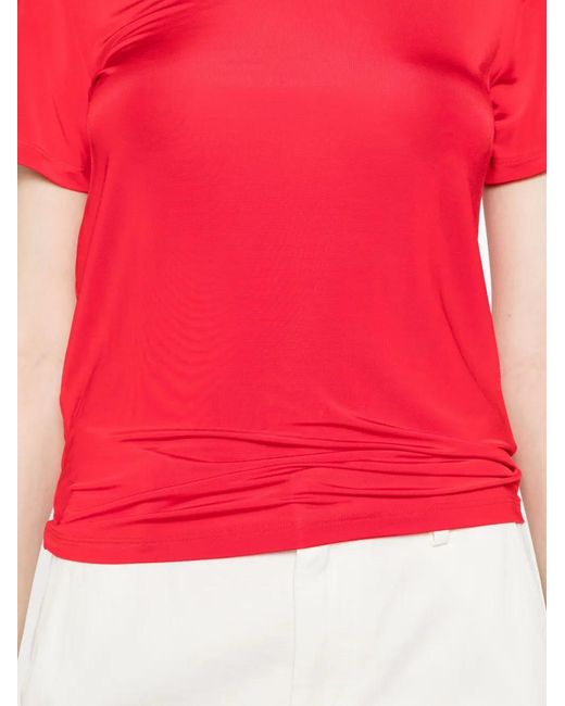 Phisique Du Role Red Shiny Panel T-Shirt