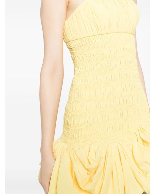 Acler Yellow Welland Mini-Dress