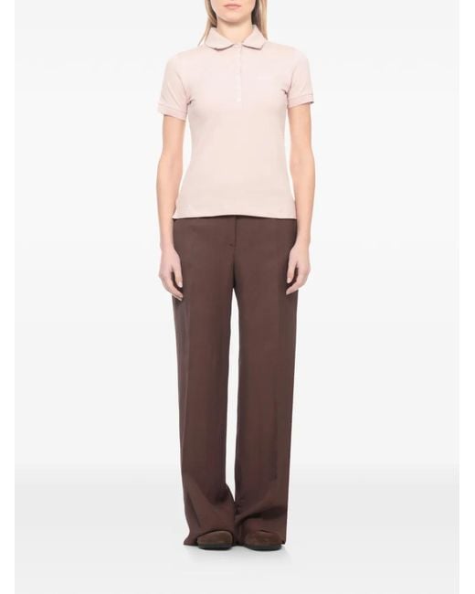Barbour Pink Buttoned Polo Top