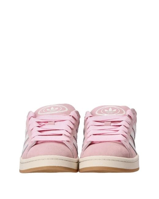 Adidas Pink Campus 00S Suede Three-Stripe Sneakers