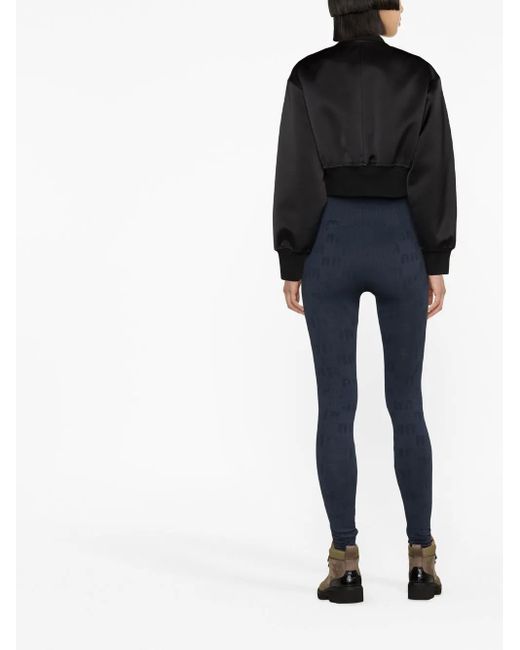 ROTATE BIRGER CHRISTENSEN Blue High-Waisted Leggings