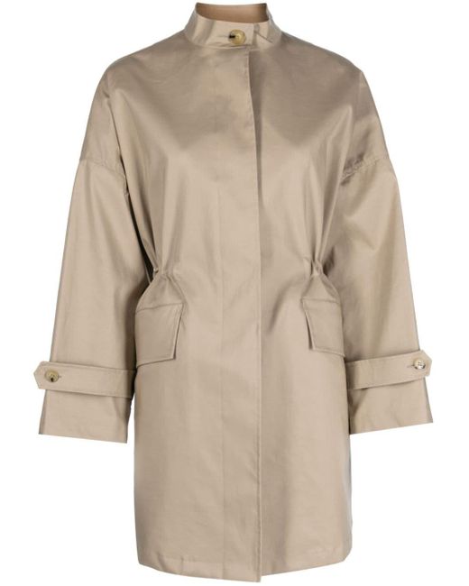 Mackintosh Natural Drawstring-waist Cotton Parka Coat