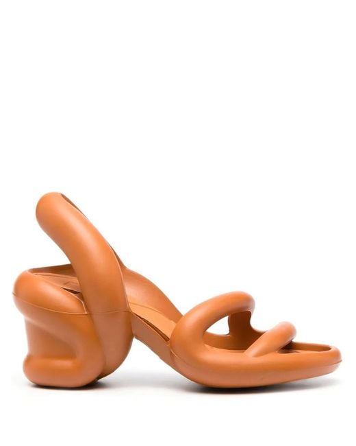 Camper Orange 80Mm Kobarah Slingback Sandals