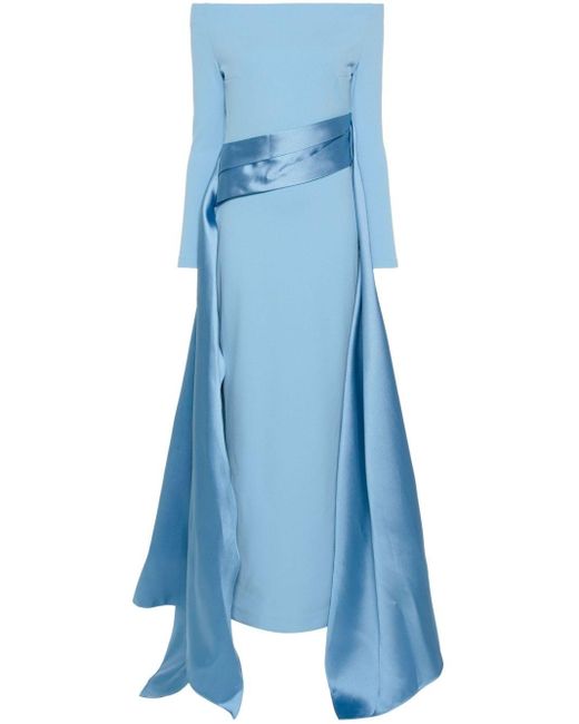 Solace London Blue The Irma Maxi Dress