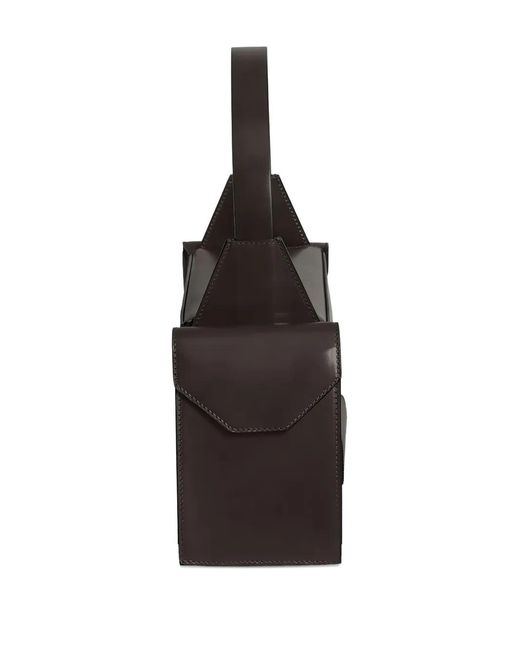 Merryl Tielman Black Barbara Leather Shoulder Bag