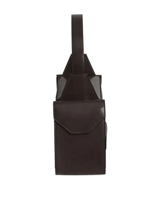 Merryl Tielman Black Barbara Leather Shoulder Bag