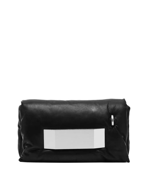 Rick Owens Black Pillow Griffin Metal Detail Shoulder Bag