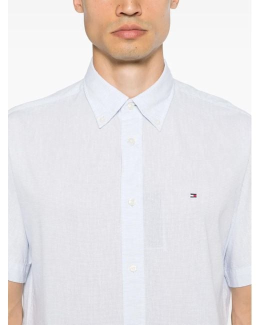 メンズ Tommy Hilfiger ストライプ シャツ White
