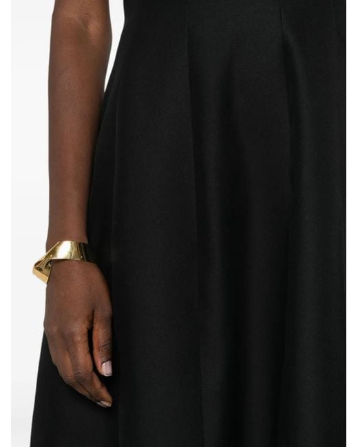 Khaite Black Stela Strapless Maxi Dress