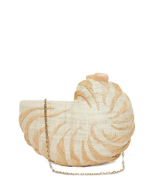 Poolside Natural Anna Chain Clutch
