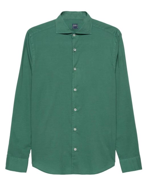 Fedeli Green Sean Long-sleeve Shirt for men