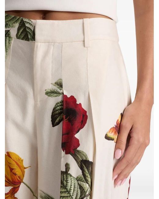 Alice + Olivia Blaire Blend Blend pantalones Alice + Olivia de color White