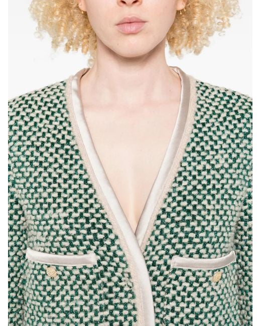 Forte_forte Green Tweed Jacket