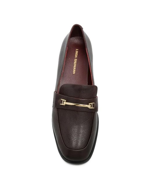 Linda Baumann Gray Tone Hardware Loafers