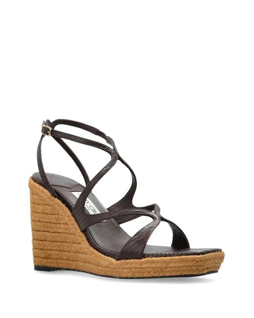 Jimmy Choo Metallic 110Mm Ayla Espadrilles