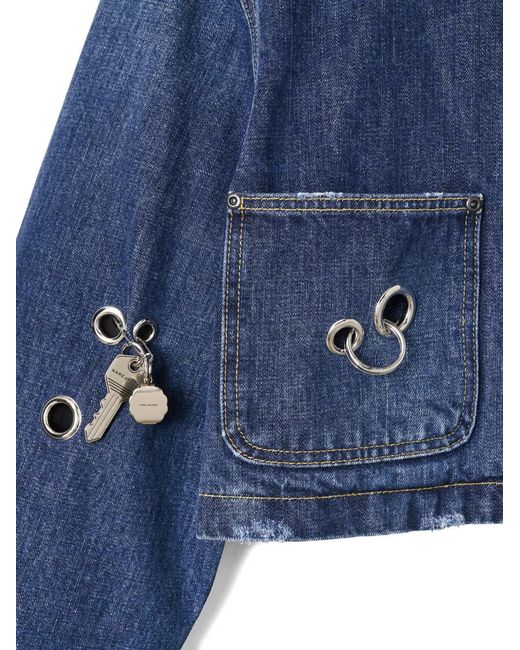 Marc Jacobs Blue Grommet Utility Jacket