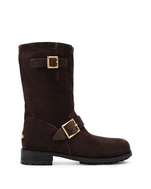 Jimmy Choo Black Suede Ankle Boots