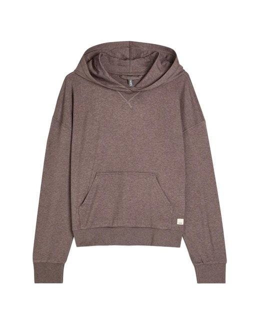 vuori Brown Pouch-Pocket Hoodie