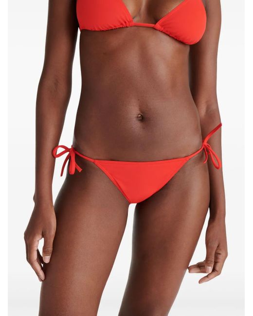 Eres Red Malou Side-Tie Bikini Bottoms