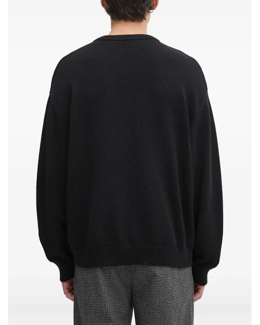 Fucking Awesome Black Crew-Neck Graphic Sweater for men