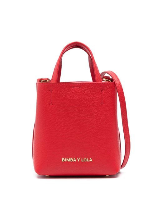 Bimba Y Lola Chihuahua Leather Mini Bag in het Red