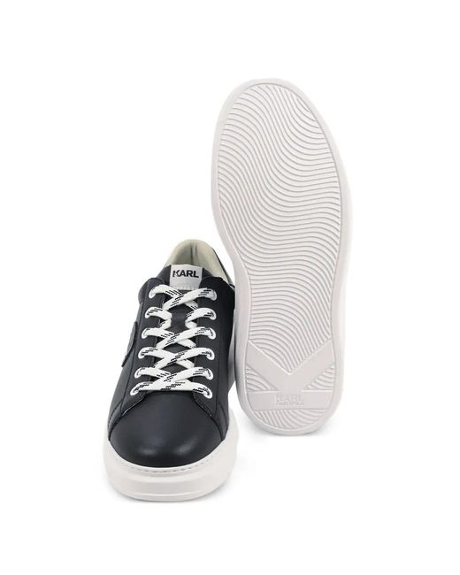 Karl Lagerfeld White Kapri Platform Sneakers for men