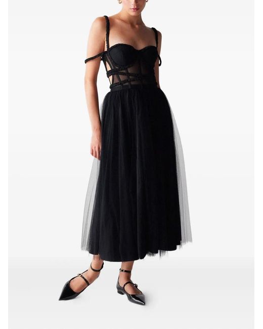 19:13 Dresscode Black Dresscode 615 Tulle Panelled Dress