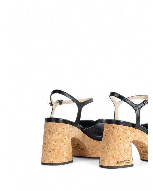 Jimmy Choo Black Heloise Heeled Sandals