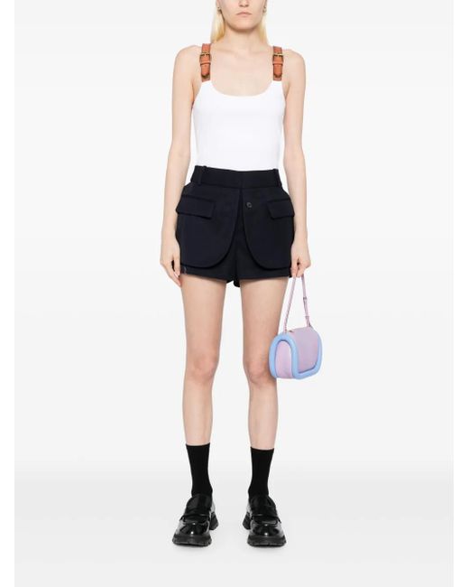 Monse Blue Tailored Shorts