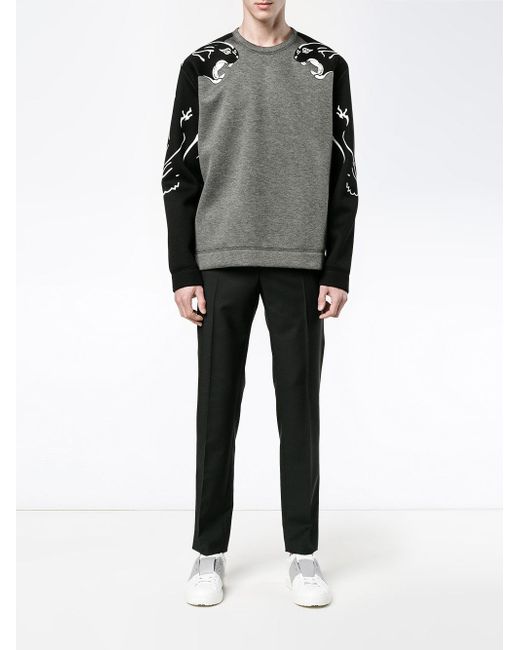 Valentino Print Sweatshirt in Black Men | Lyst