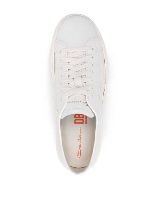 Sneakers con inserti di Santoni in White