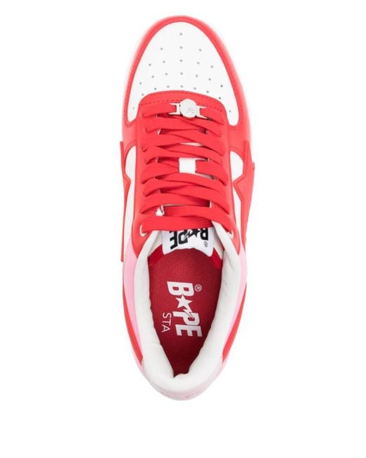 Baskets À Logo A Bathing Ape pour homme en coloris Pink