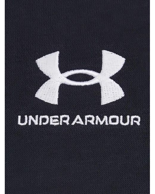 Under Armour Blue Logo-Print Zip-Up Hoodie for men