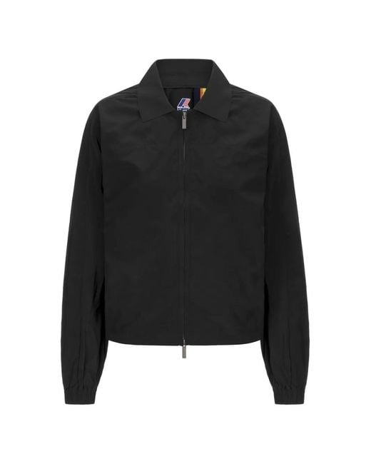 K-Way Black Jordin Zip-Up Jacket