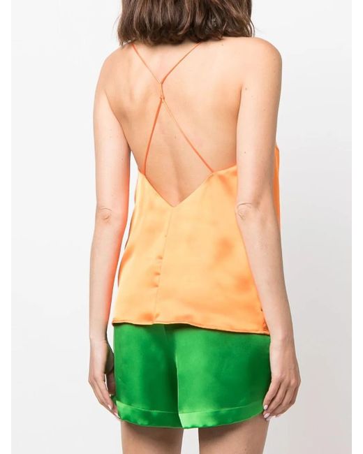 Blanca Vita Orange Klassisches Spaghettitop