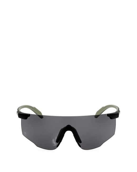Adidas Gray Geometric-Frame Sunglasses for men