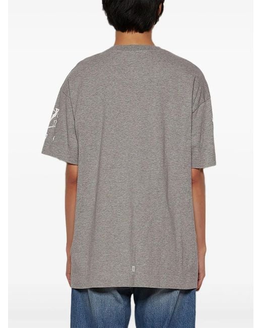 Givenchy Gray Short-Sleeve T-Shirt for men
