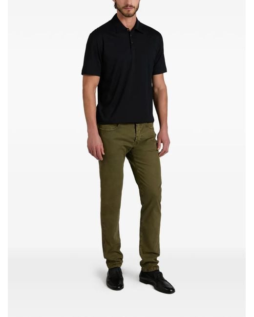 Slowear Green Five-Pockets Trousers for men