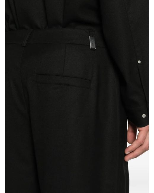 Represent Black Wool Trousers for men