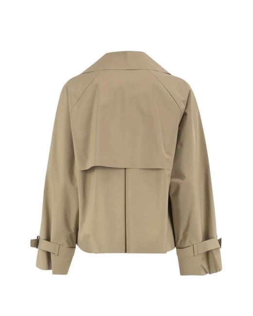 Weekend by Maxmara Natural Double-Breasted Cropped Jacket