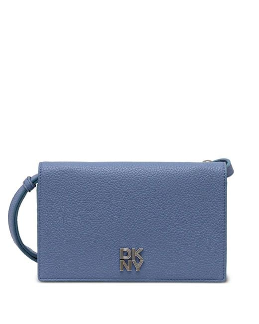 DKNY Blue Logo-Plaque Wallet