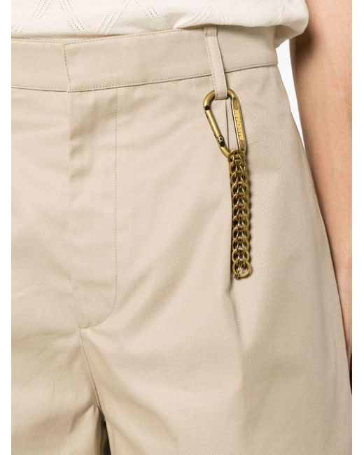 DARKPARK Natural Chain-detail Twill Shorts for men
