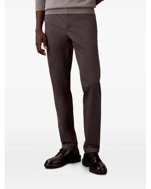 Calvin Klein Black Logo Chinos for men