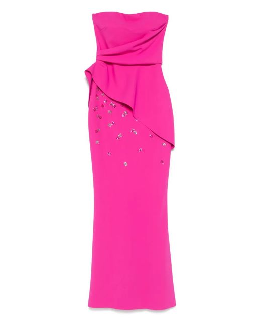 La Petite Robe Di Chiara Boni Pink Sequin-Embellished Maxi Dress